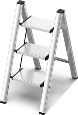 Produktbild von Aluminium Klappladder - Lichtgewicht, Raumsparende, 3-Treppen, für den Hausgebrauch