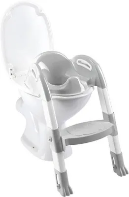 Produktbild von Famanu Toilettentrainer für Kinder - Antislip und höhenverstellbar, Weiß Grau