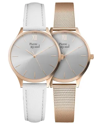 Zdjęcie produktu dla Zegarek Pierre Ricaud P22033.91R7Q-SET różowe złoto