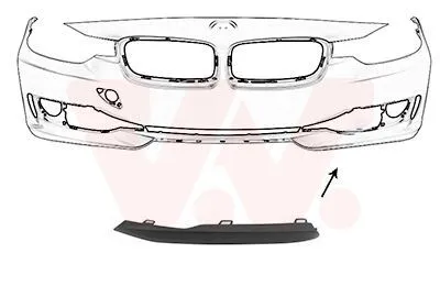 Produktbild von VAN WEZEL Kühlergrill-Zierleiste Kühlergrill-Leisten 0693581 Vorne Links Stoßfänger für BMW 3 Touring (F31)