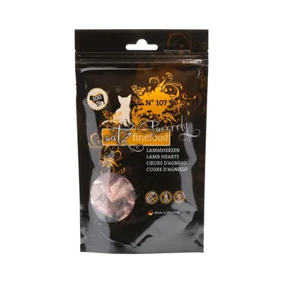Produktbild von Catz finefood Purrrrly N° 107 - Lammherzen, jede Rasse, Herz, Lamm, 35 g