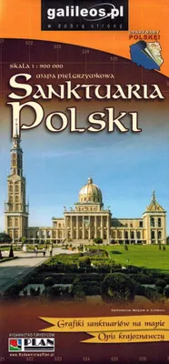 Immagine prodotto di Sanktuaria Polski - mapa pielgrzymkowa, 1:900 000 - Pilgerkarte, 1:900 000 (Touristenkarten auf Polnisch)