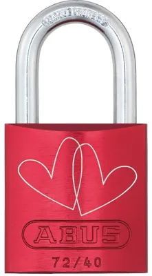 Produktbild von ABUS Vorhangschloss Aluminium 72/40 rot LoveLock 3 lose