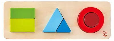 Image de Puzzle de prémices de géométrie Hape - 7dlg.
