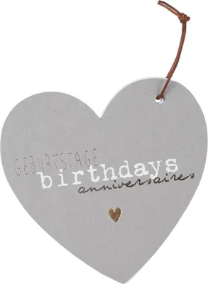Produktbild von Räder Herzkalender Geburtstag 18x18cm