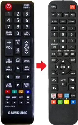 Produktbild von Fernbedienung passend für SAMSUNG UE40KU6179 | UE40KU6179UXZG | UE40KU6400