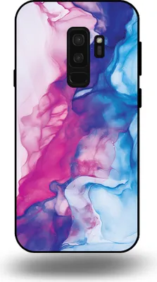 Produktbild von Smartphonica Telefon Fall passt Samsung Galaxy S9 Plus mit rosa blau Marmor Print - TPU Backcover Fall Rose blau Marmor Design