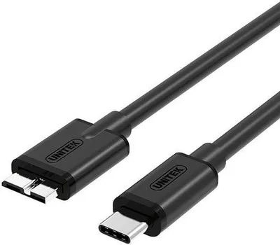 Obrázok produktu pre UNITEK Y-C475BK, 1 m, USB C, Micro-USB B, USB 3.2 Gen 1 (3.1 Gen 1), 5 Gbit/s, Čierna