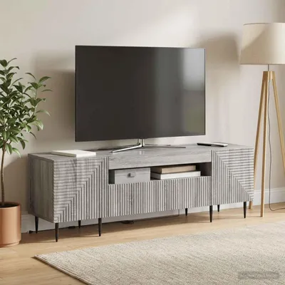 Productafbeelding van Maison Exclusive - LED-TV-meubel HAARLEM, 153 x 35 x 43 cm, Sonoma-grijs