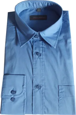Produktbild von Herren Hemd langarm mittelblau - in Größe S bis XXL, 7977;blau,L