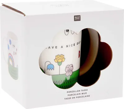 Zdjęcie produktu dla Kubek porcelanowy - Cartoon - 9,5 cm