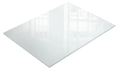 Zdjęcie produktu dla Blat z mlecznego szkła – szklany blat kuchenny – ochrona mebli – wodoodporny – szklany blat kuchenny – antypoślizgowy – 80 x 60 cm