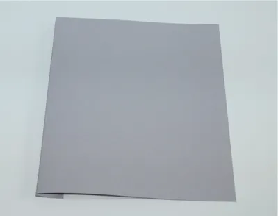 Produktbild von Ösenmappe, Lederstruktur, 14 mm, Farbe grau, satinierte Folie, VPE= 100 St.