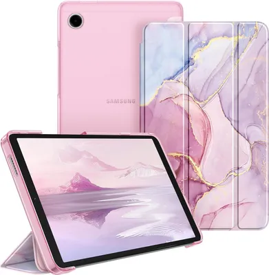 Produktbild von Fintie Hülle für Samsung Galaxy Tab A11 8,7" 2025/ Tab A9 8.7 Zoll Tablet, Ultra Dünn Schutzhülle mit Transparenter Rückseite, Glorreicher Marmor