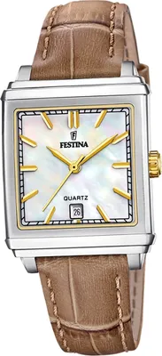 Produktbild von Festina Leder Damen Uhr Armbanduhr beige hellbraun Fashion D2UF20682/4