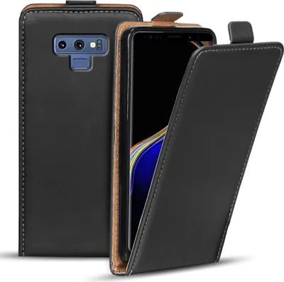 Produktbild von Conie Ultra Slim Klapp Tasche für Samsung Galaxy Note 9 schlanke Hülle Rundumschutz in Schwarz