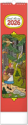 Zdjęcie produktu dla Kalendarz ścienny Notique Josef Lada 2026, 12 x 48 cm