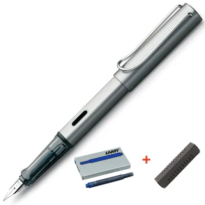 Produktbild von LAMY AL-Star Füllfederhalter Graphite 025 F-Spitze + Gratis T10 Blau-Schwarz Patrone