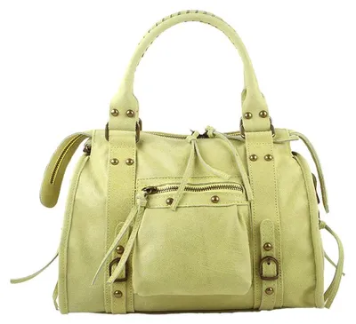 Productafbeelding van Giuliano lederen handtas Lavinia - Dames - Italy - Donkergrijs