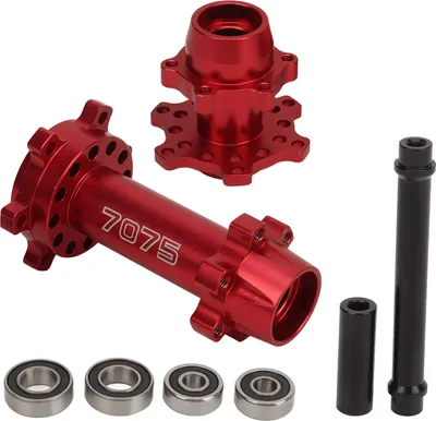 Produktbild von RC motocyklové koleso Šesťnásobné náboje Hliníkový predný zadný náboj pre Losi 1/4 Promoto MX Elektrická modifikácia červená