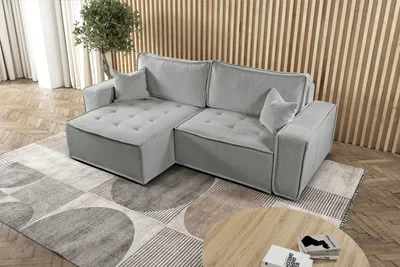Produktbild von Kaiser Möbel L-förmiges Bohoo-Ecksofa mit Schlaffunktion Dunkelbeige Links