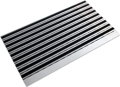 Produktbild von Alu-Türmatte | Profi Brush Slim | Extra flach | Mit Bürsten | 50 x 80 cm