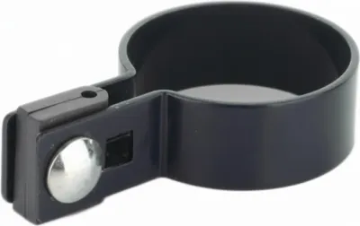 Immagine prodotto di LogistSystem Morsetto terminale rotondo in SET ?42mm - antracite Morsetto di recinzione per pali di recinzione - Fissaggio di pannelli di rete - Morsetti di recinzione Morsetto per tutore Morsetto per palo