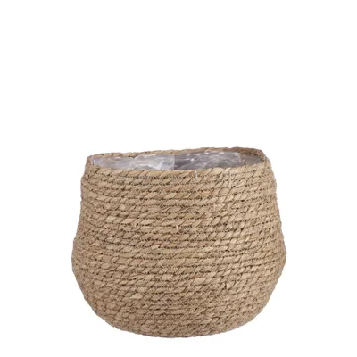 Produktbild von Mica Decorations Blumentopf - Rattan - naturlich - Jute - 24 x 26 cm