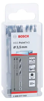 Produktbild von HSS PointTeQ Sechskantbohrer 3,5 mm, 10er-Pack