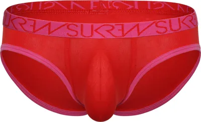 Image de SUKREW - Sous-vêtement Slips Hommes - Low-rise Brief Red - 1x Taille S