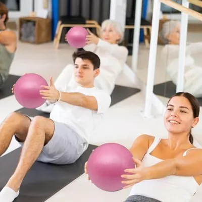 Produktbild von Kleiner Pilatesball, 15 cm weicher Gymnastikball für Yoga und Bauchmuskeltraining