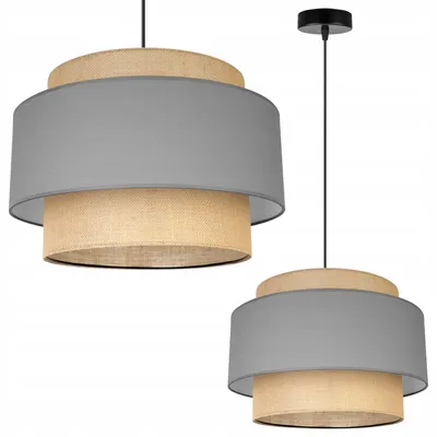 Obrázok produktu pre Závesná lampa, stropný svietnik, tienidlo, Boho Juta