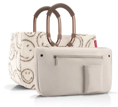 Produktbild von Reisenthel Loopshopper M, Braun, Beige, Polyester, Einkaufswagen, Muster, 12 l, 400 mm