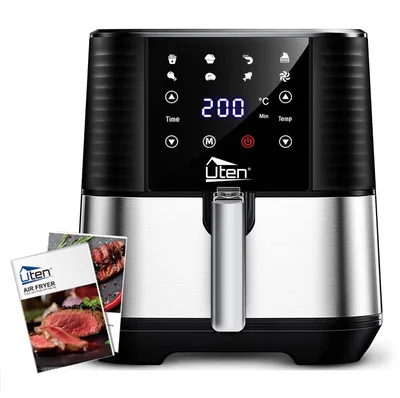 Produktbild von Uten 5.5L Heißluftfritteuse XXL Fritteuse Fritteusen 1700W Edelstahl Friteuse