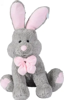 Zdjęcie produktu dla Gustaw królik pluszowy duży XXL (beżowy, 120cm) - pluszowy miś, towarzysz zabaw i dekoracja w jednym - miękka zabawka, pluszak do przytulania.
