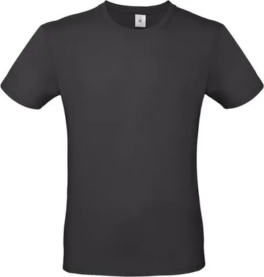 Produktbild von Herren-T-Shirt, Kurzarm - B&C #E150 - black pure - Größe M