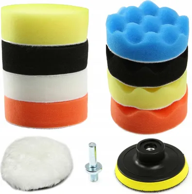 Produktbild von Polierpads Set 11-teilig 80mm für Bohrmaschinen