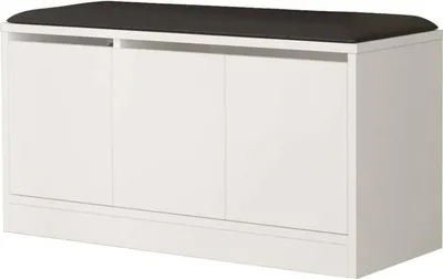 Produktbild von Schuhschrank Dpirrell, Schuhregal, Mehrzweck-Eingangsgarderobe, Möbel für Schuhe, 90x36h46 cm, Weiß