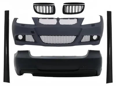 Immagine prodotto di Bodykit per BMW 3 E90 05-08 Griglia paraurti M-Technik nero lucido.