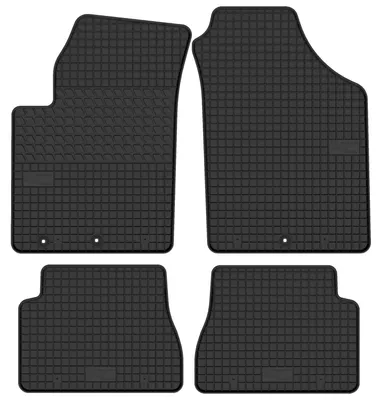 Zdjęcie produktu dla Dywaniki gumowe do Kia Picanto I 2003-2011 (hatchback) – 4 szt., czarne, dopasowane – Wielganizator SolidTread