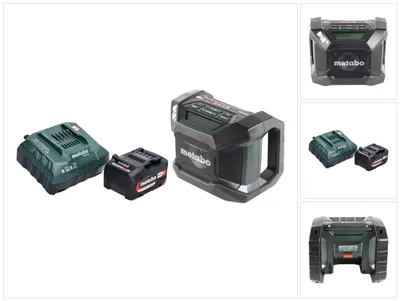 Produktbild von Metabo R 12-18 DAB+ BT Akku Baustellenradio 12-18 V DAB+ + 1x Akku 4,0 Ah + Ladegerät