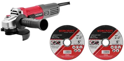 Obrázek produktu pro Bruska Worcraft AG08-115P, 710W, 115 mm, M14, úhlová bruska, PROMO + 2 kotouče
