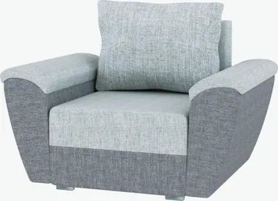 Produktbild von Easy4You Sessel 112 cm, Relaxsessel mit Kisse, Moderner Polstersessel in Stoff, Wohnzimmermöbel Farbe: Grau
