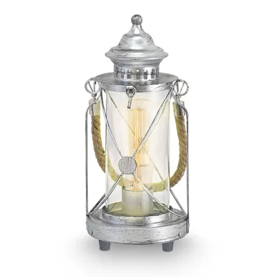 Produktbild von EGLO Bradford, Silber, Transparent, Glas, Stahl, Schlafzimmer, Wohnzimmer, IP20, II, ENEC