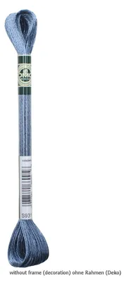 Image de Fil DMC Mouline Satin 1008F - 931, 6 brins, 8 mètres