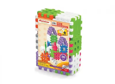 Obrázok produktu pre Marioinex Tovarna igrač Waffle 36 gradbenih kock 36 kosov 2+ - 01939