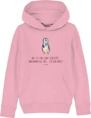 Produktbild von Mr. & Mrs. Panda Kinderpullover Pinguin Lolli 12-14 Jahre (152/164) - Baumwolle Pink - Geschenk, Sweatshirt, Kapuzenpullover, Süßigkeiten, Kinderbekleidung, Unvernünftig