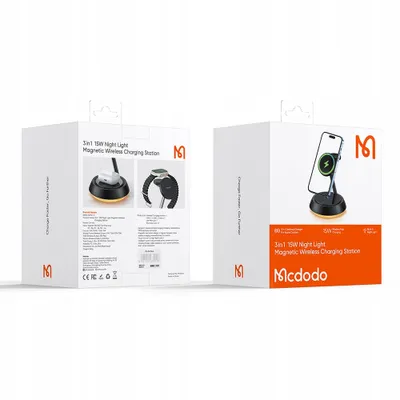 Immagine prodotto di Mcdodo Caricatore Induttivo 15W 3In1 Per Magsafe Iphone Airpods Orologio Lampada