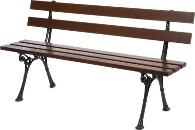 Produktbild von Parkbank Gartenbank Gestell Gusseisen Massivholz Kiefer 0104