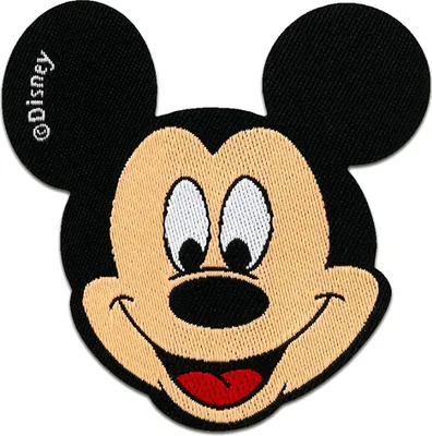 Produktbild von Disney © Mickey Mouse Comic Kinder - Aufnäher, Bügelbild, Aufbügler, Applikationen, Patches, Flicken, Zum Aufbügeln, Größe: 6,5 x 6,5 cm